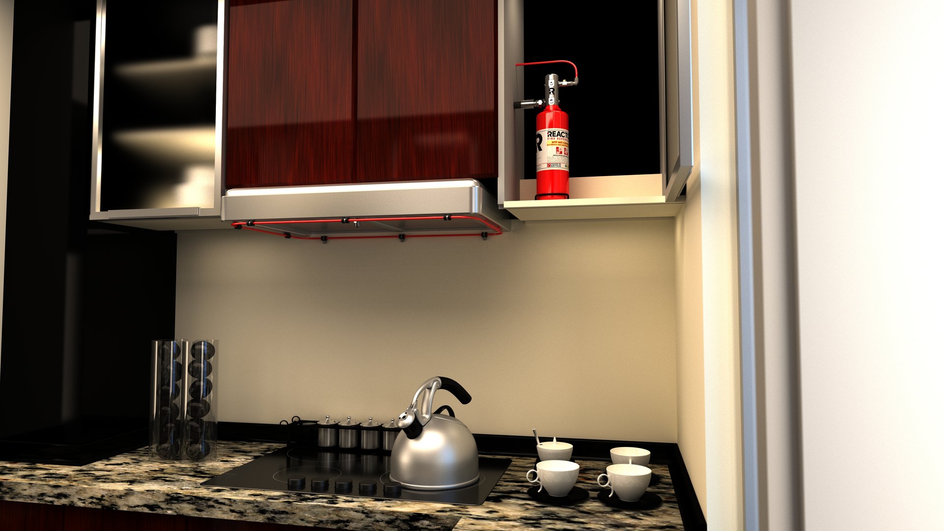 How can you protect your kitchen from fires?